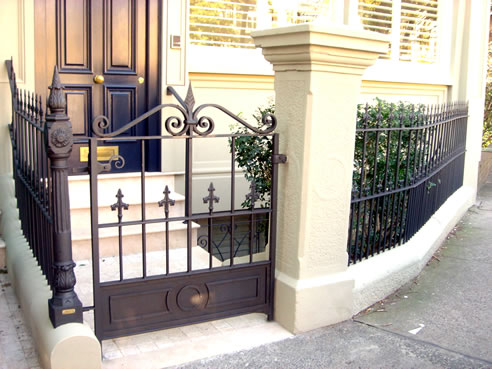 Wrought Iron Palisade Fence