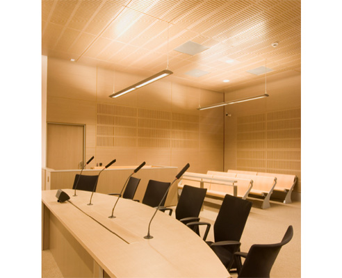 acoustic panels in bankstown courthouse