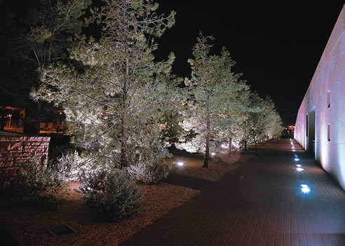 architectural lighting in street