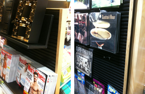 shop fitting for magazines