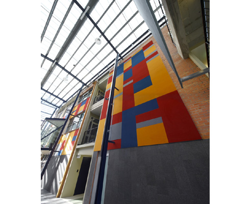 multi-colored quietspace panels