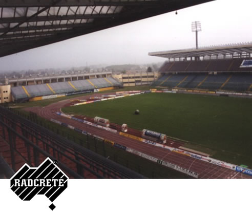 waterproofed stadium stand