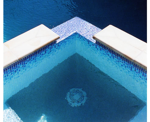 tiled swimming pool