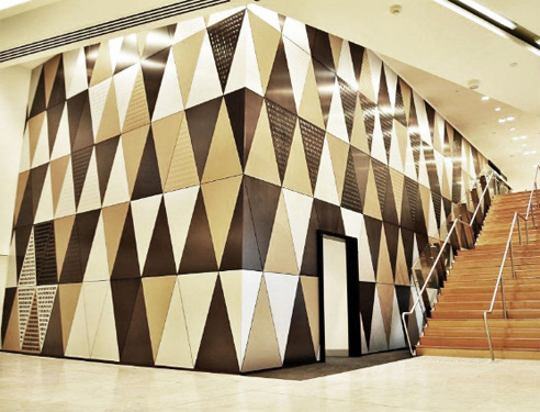 patterned aluminium panels