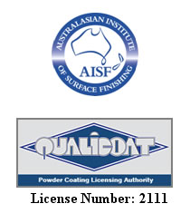 aisf logo and qualicoat licensing number