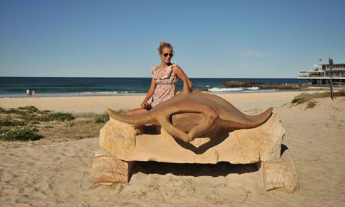 gold coast sandstone manta ray