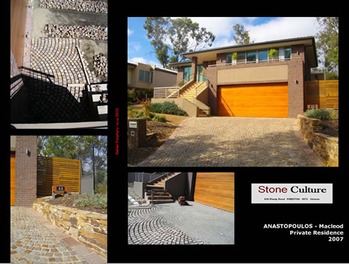 porphyry stone driveway