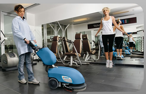 gym flooring maintenance machine