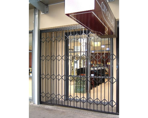 concertina security doors