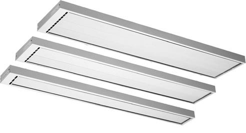 overhead radiant heat panels