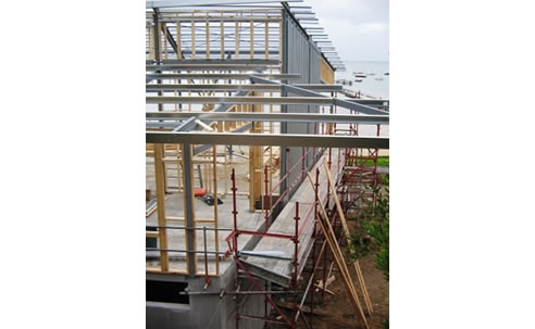 steel house frame