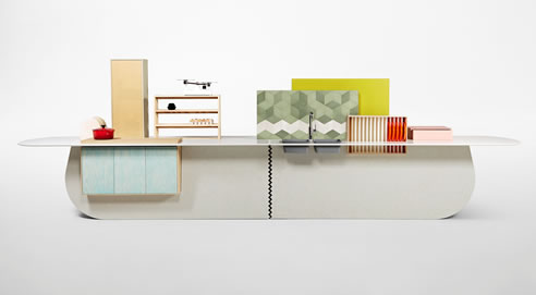 islands kitchen by raw edges