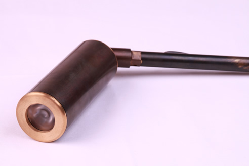 brass led ground spike light