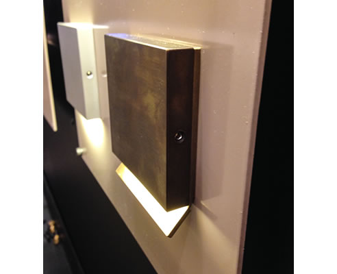 low profile surface mounted LED wall light