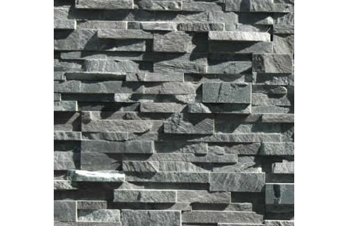 charcoal stacked stone