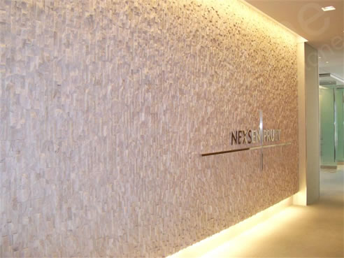white quartz norstone feature panel