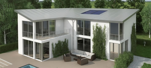 modern home with upvc windows