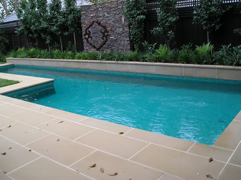sandstone swimming pool coping