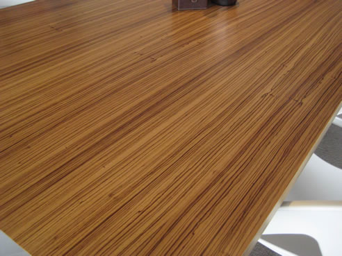 natural oiled timber table surface