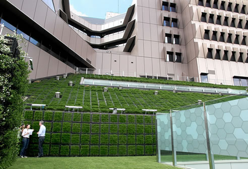 green sloping roof brisbane childrens hospital