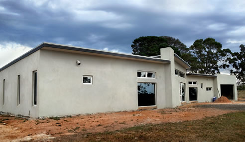 insulated concrete formed house construction