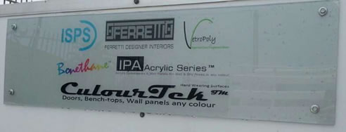 digitally embedded high heat polymer signage