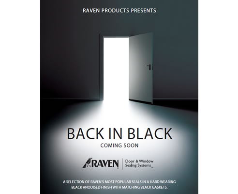 raven black anodised door seals