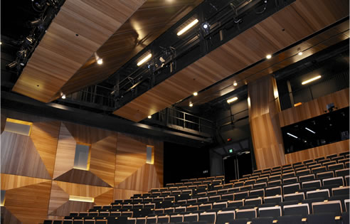 acoustic timber panels theatre
