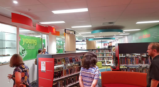 coloured perpex ceiling features