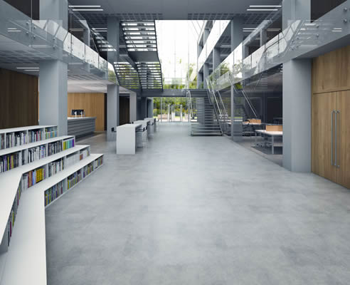 concrete look vinyl floor