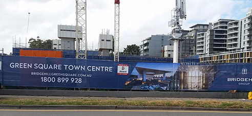 construction site fence hoarding