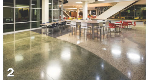 perashine polished concrete floor