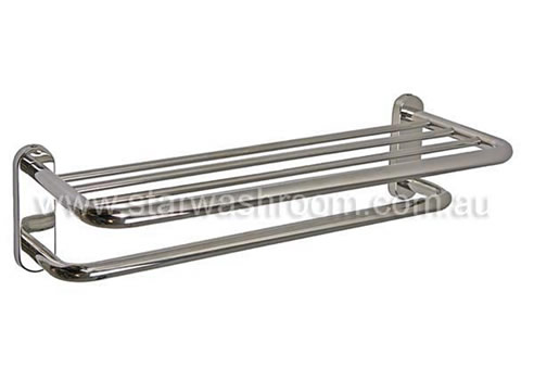 towel shelf with rail