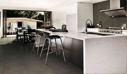 kitchen tiled floor
