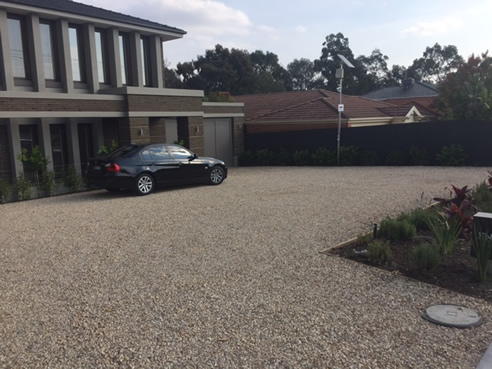 temporary gravel car park