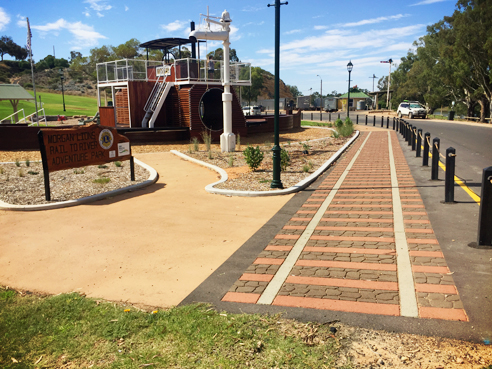 Custom template footpath coating from MPS Paving Systems