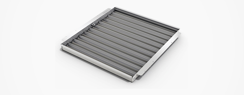 Increase airflow control range by 30% over slide dampers from Tate