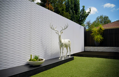 Textured wall from 3D Wall Panels