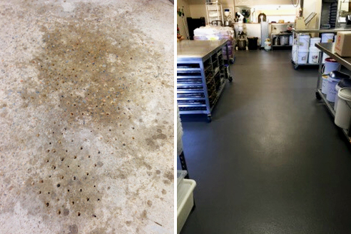 Epoxy floor repair from Bayset