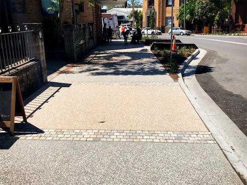 Streetscape upgrade from LATICRETE