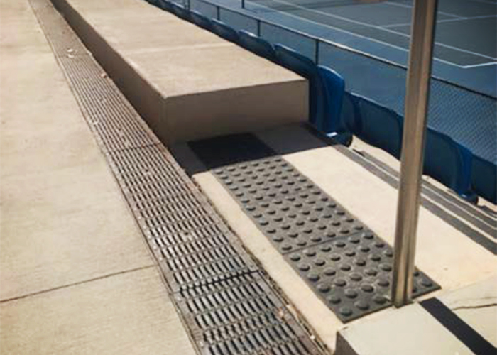 Drainage with Anti-Slip Grates for Blacktown Tennis Centre by ACO