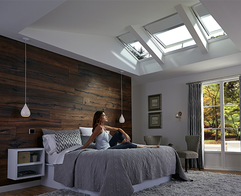 Attic Group Bedroom Skylights