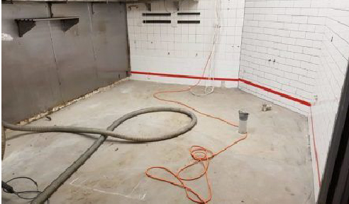 Commercial Kitchen Floor with Concrete Surface Coatings