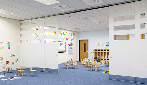Dynamic Door Hardware for Flexible Educational Spaces by Brio