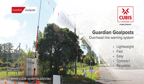 Guardian Goalposts Overhead Line Warning from CUBIS Systems