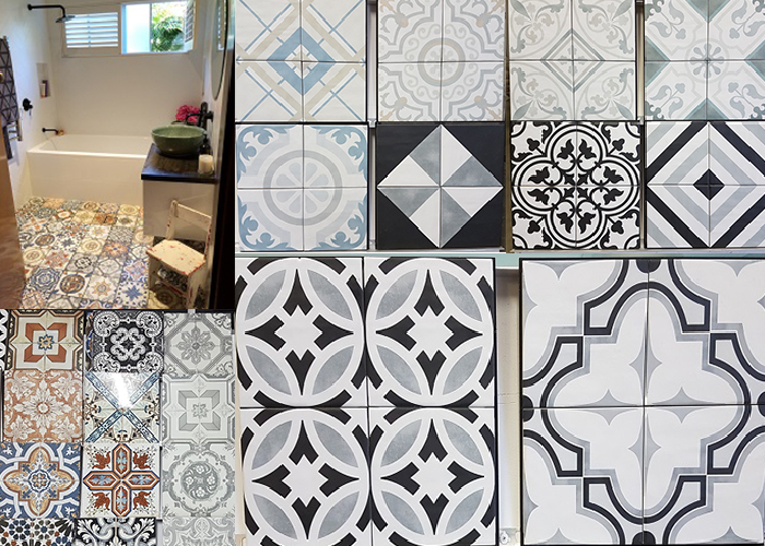 Patterned Tiles for Bathrooms and Kitchens