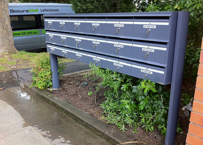 Letterboxes made from high-tensile anodised aluminium