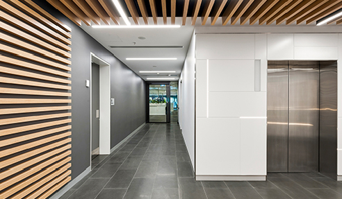 SUPAWOOD Lift Lobby Fitout with MAXI BEAM