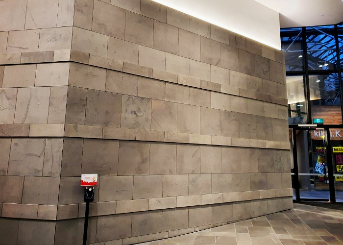 Stone Adhesive for Melbourne Central Facades from LATICRETE