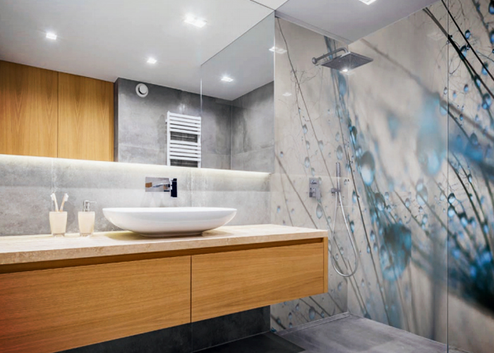 Designer High-Impact Bathroom Splashbacks from Nover